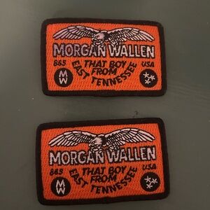 Two Morgan Wallen Iron On Patches